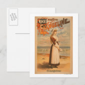 De mooie Evangeline Woman van Rijst in de Oceaan Briefkaart (Voorkant / Achterkant)