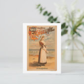 De mooie Evangeline Woman van Rijst in de Oceaan Briefkaart (Staand voorkant)