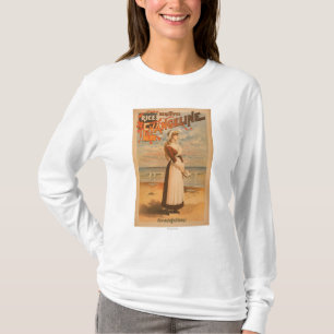 De mooie Evangeline Woman van Rijst in de Oceaan T-shirt