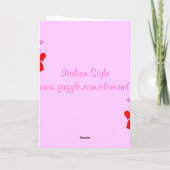 De mooie Kaart van Valentijn (Achterkant)