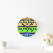 De mooie kleuren Gifts.png van Girly Hakuna Matata Ronde Klok (Huis)