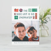 De Mooie Lijst Kerst Fotokaart Feestdagenkaart (Staand voorkant)