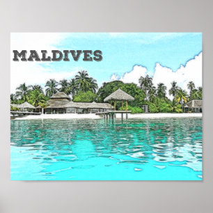 De mooie Maldiven Poster