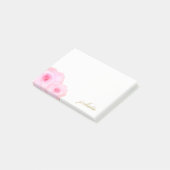 De mooie Roze Gepersonaliseerde Bloemen van de Post-it® Notes (Schuin)