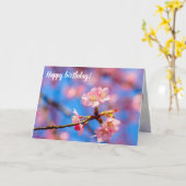 De mooie Sakura Beauty tegen de blauwe hemel Kaart (Gele Bloem)