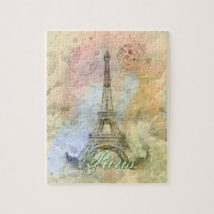 De mooie trendy girly vintage Toren Frankrijk van Legpuzzel