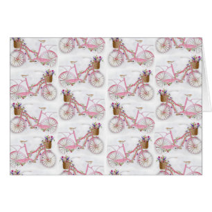 De mooie verf vintage fiets van de waterverfhand