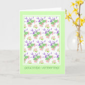 De mooie Vlaamse Verjaardag van de Groet van de Kaart (Gele Bloem)