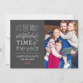 De mooiste foto van de houtskool Gray Feestdagenkaart (Voorkant)