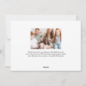 De mooiste foto van de houtskool Gray Feestdagenkaart (Achterkant)