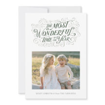 De mooiste hand belettering kerst Kaart