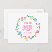 De mooiste Moederdag van mama | BRIEFKAART (Voorkant / Achterkant)