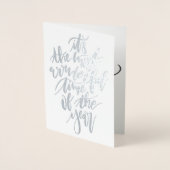 de mooiste tijd van het jaar... folie kaarten (Voorkant)