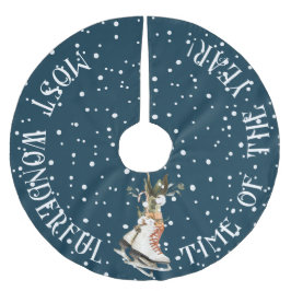 De mooiste tijd van het jaar, ijsachtige Schaatsen Kerstboom Rok