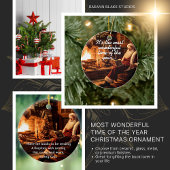 De mooiste tijd van het jaar kerstversiering keramisch ornament