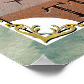 De Moon  Tarot Card Celestial Art Poster (Hoek)