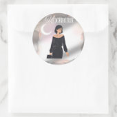 DE MOONBURN (de stijging nadat je verbrandt) Ronde Sticker (Tas)