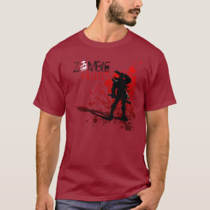 De MOORDENAAR van de zombie - het bloed ploetert T-shirt