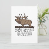 De Moose is los Bedankkaart (Staand voorkant)