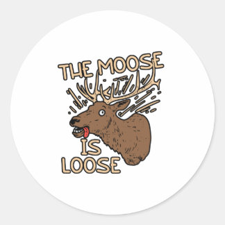 De Moose is los Ronde Sticker
