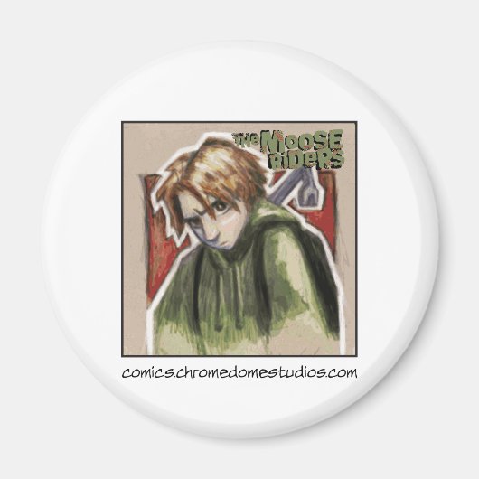 De Moose Riders Westley magnet Magneet (Voorkant)