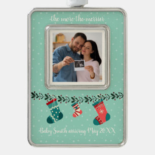 de MoreTheMERRIER Ultrasound Verzilverd Kader Ornament