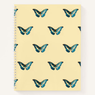 De morpho Butterfly Hardcover Spiral Sketchbook Notitieboek