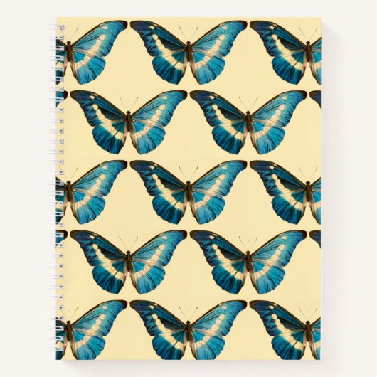 De morpho Butterfly Hardcover Spiral Sketchbook Notitieboek (Voorkant)