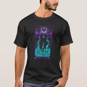 De Morrigan Dood Tarotkaart Gotische Heksen Pagan T-shirt