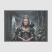 De Morrigan (Oudere versie): Keltische oorlogsgodi Tissuepapier (Voorkant)