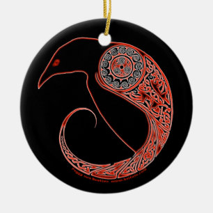 De Morrigan Raven Celtic Ornament