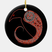 De Morrigan Raven Celtic Ornament (Achterkant)