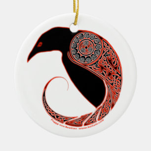 De Morrigan Raven Celtic Ornament #2