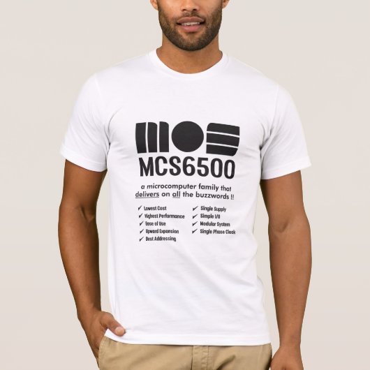 De MOS 6500-microprocessorfamilie T-shirt (Voorkant)