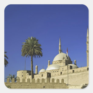De Moskee van Mohammed Ali in de Citadel, ook 2 Vierkante Sticker