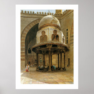 de moskee van Sultan Hassan; Caïro Poster