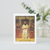 De mosterdkoppen van de Colman op het veld Cricke Briefkaart (Staand voorkant)