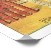 De mosterdkoppen van de Colman op het veld Cricke Poster (Hoek)