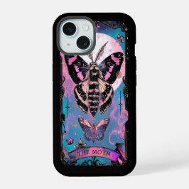 De Moth Tarot Kaart Witchy Vibes iPhone case 15 Hoesje