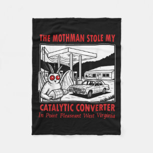 De Mothman stal mijn katalysator retro plezier Fleece Deken