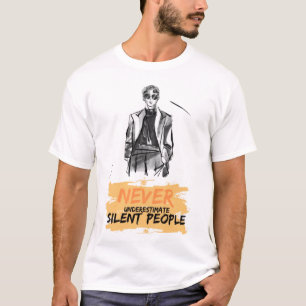 De motivatie citeert een shirt voor mannen.