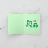 De motivatie Ierse St. Patrick van het Gezegde Kaart (Binnen)