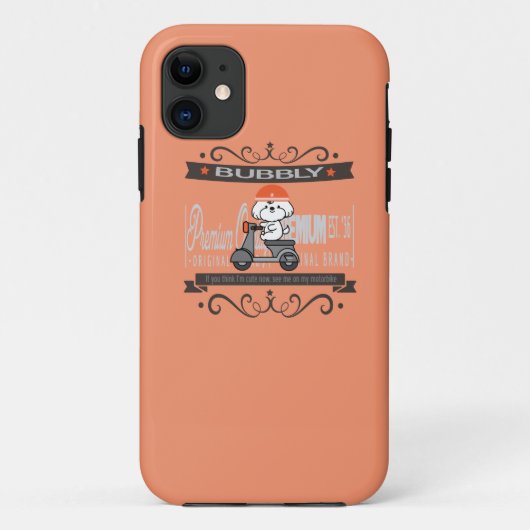 De motorfiets van Bubble Case-Mate iPhone Case (Achterkant)