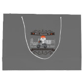 De motorfiets van Bubble Large Cadeautasje (Achterkant)