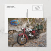 De Motorfiets van de voorhoede Briefkaart (Voorkant / Achterkant)