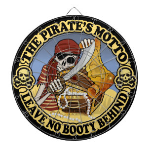 De Motto van de Piraten Dartbord