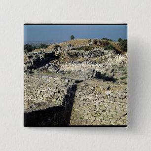 De Mound Hissarlik, de locatie van Vierkante Button 5,1 Cm