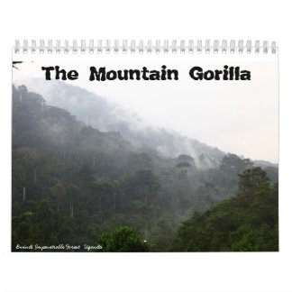 De Mountain Gorilla. Geen Amerikaanse feestdagen Kalender