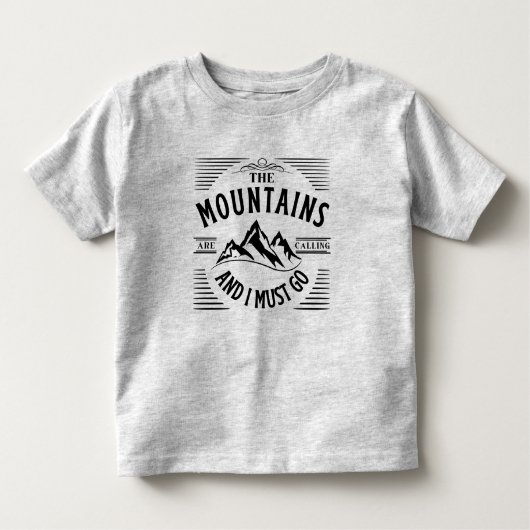DE MOUNTAINEN ROEPEN EN IK MOET GAAN KINDER SHIRTS (Voorkant)