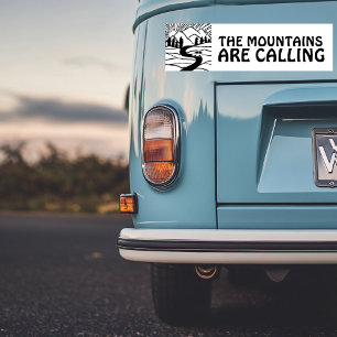 DE MOUNTAINS ROEPEN VEELEIDINGcamper RVing Bumpersticker